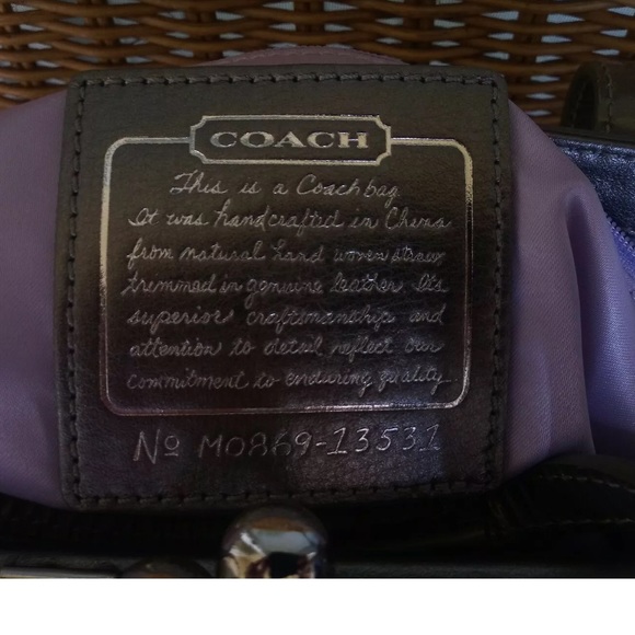 ❌SOLD ❌Coach Hampton Anniversary Floral Straw - Picture 4 of 8
